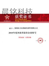 獲獎證書